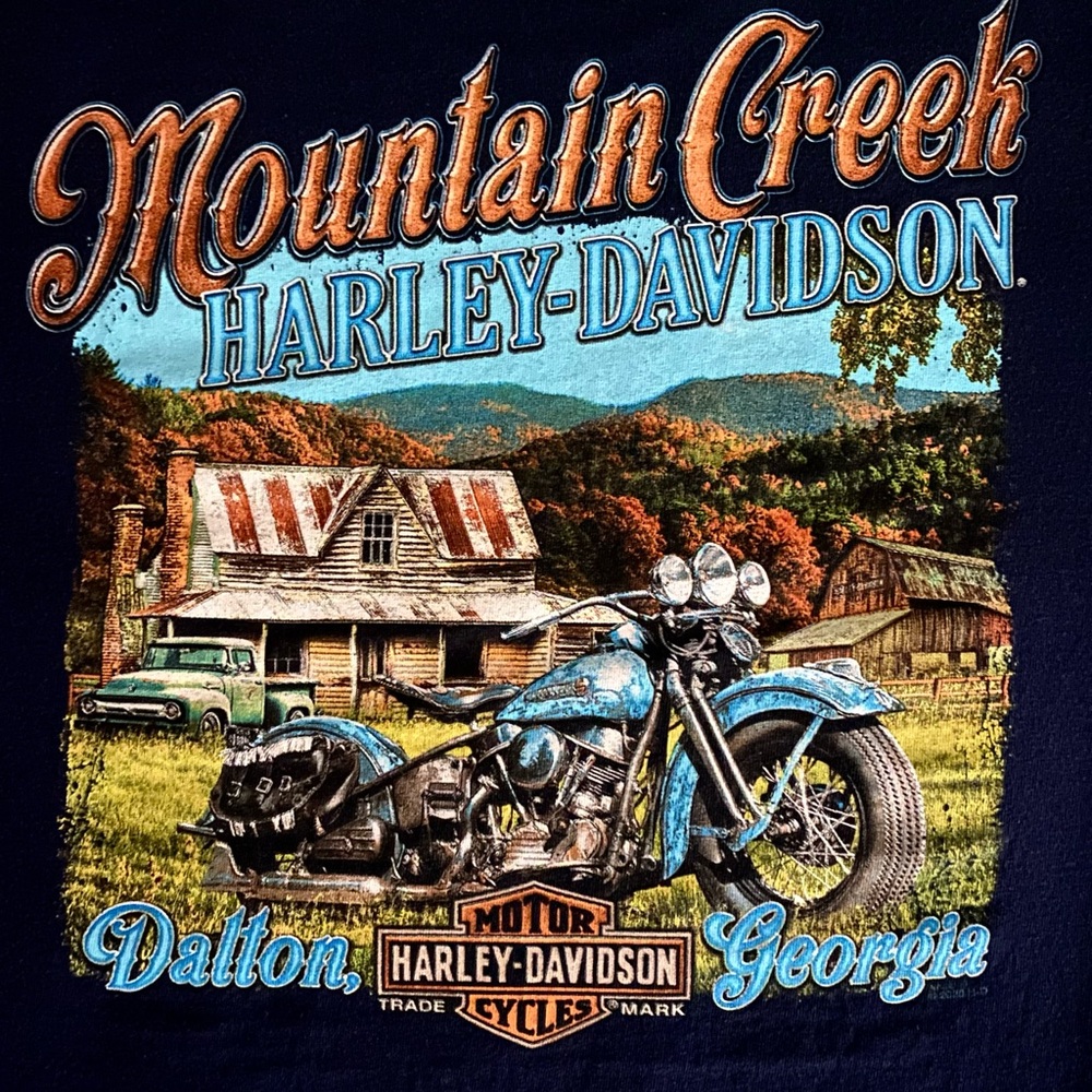 😎 Mens HD Pocket Tee Mountain Creek Harley-Davidson 😎